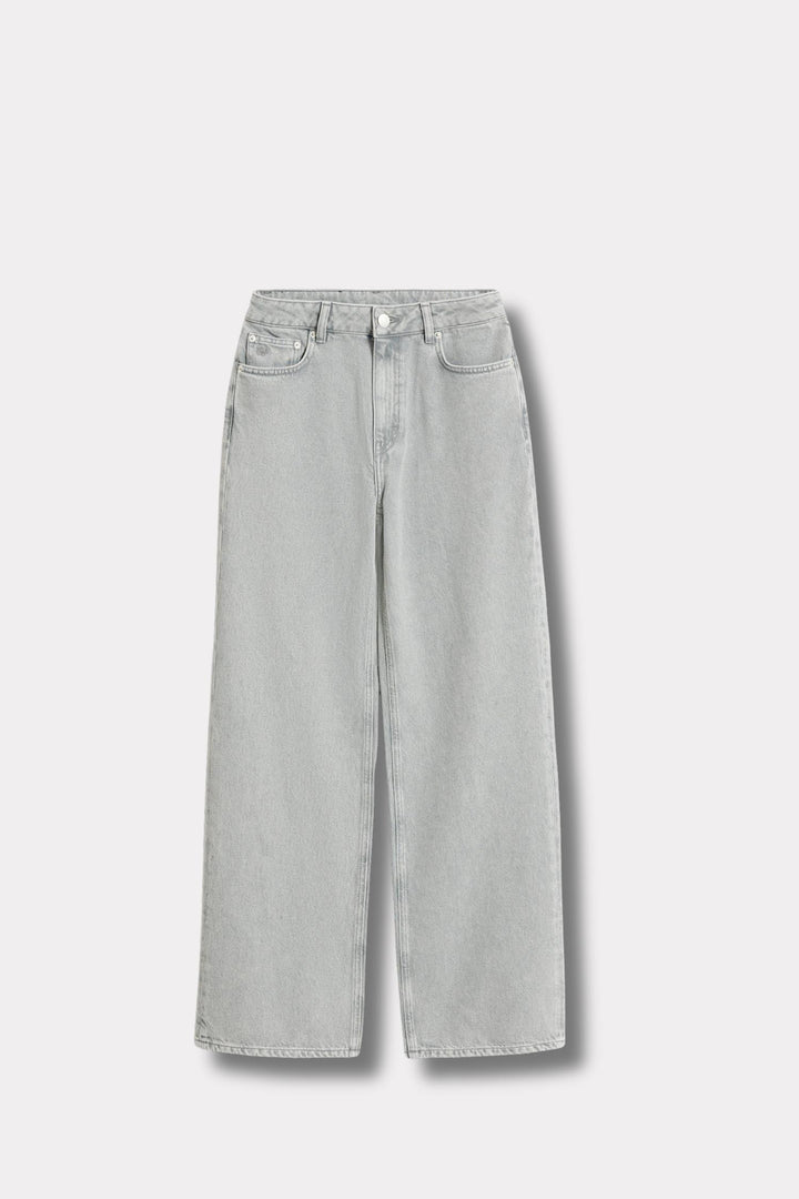 W Wide Jeans - Lt. Grey