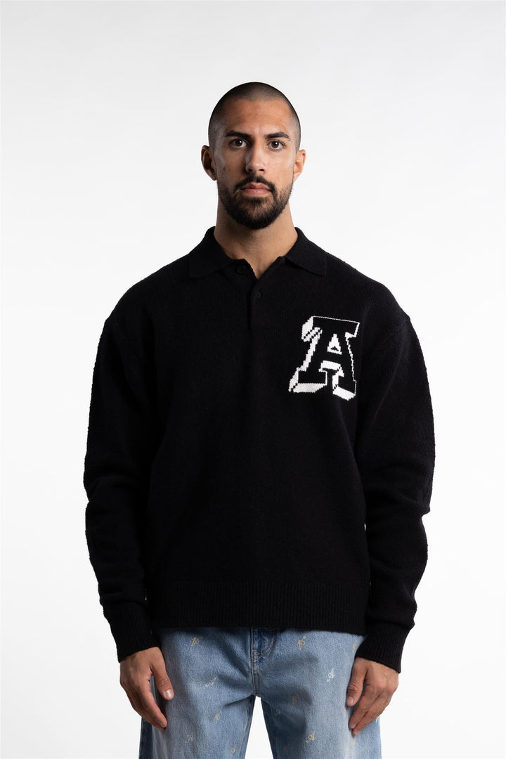 Team Polo Sweater Black