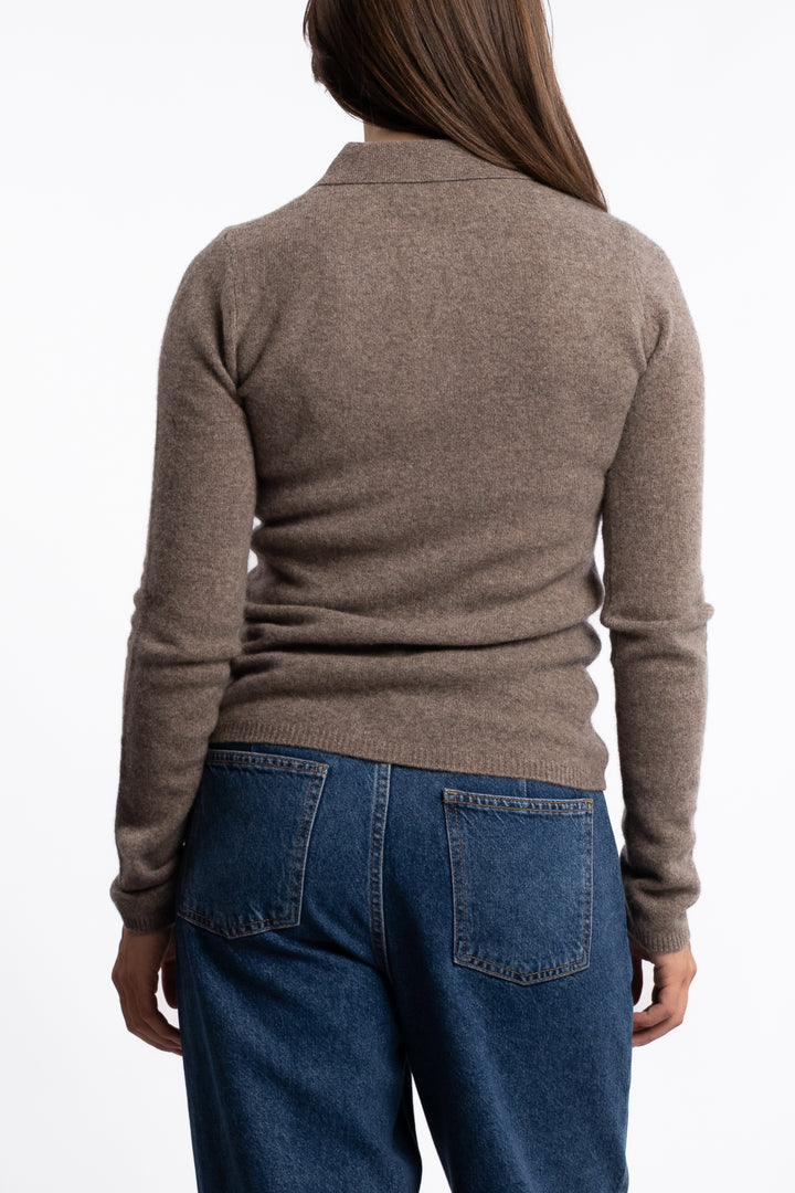 Jolanda Knit - Dark Taupe Melange