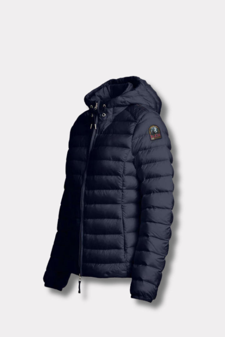 Genie Hooded Down Jacket- Blue Navy