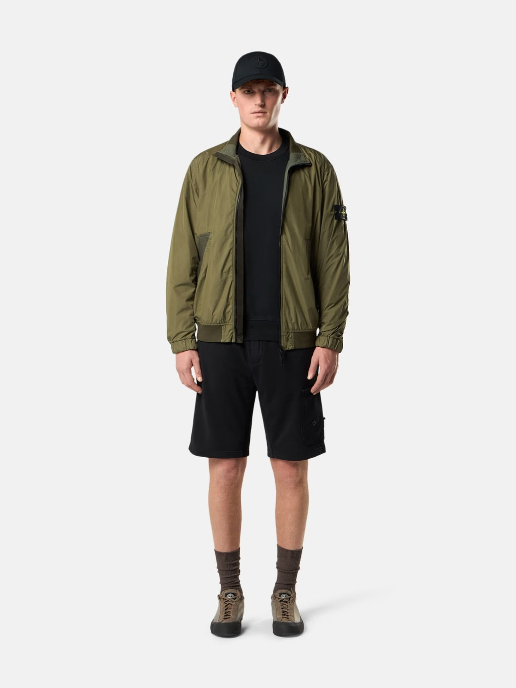 6100060 Organic Cotton Fleece Regular-fit Crewneck Black