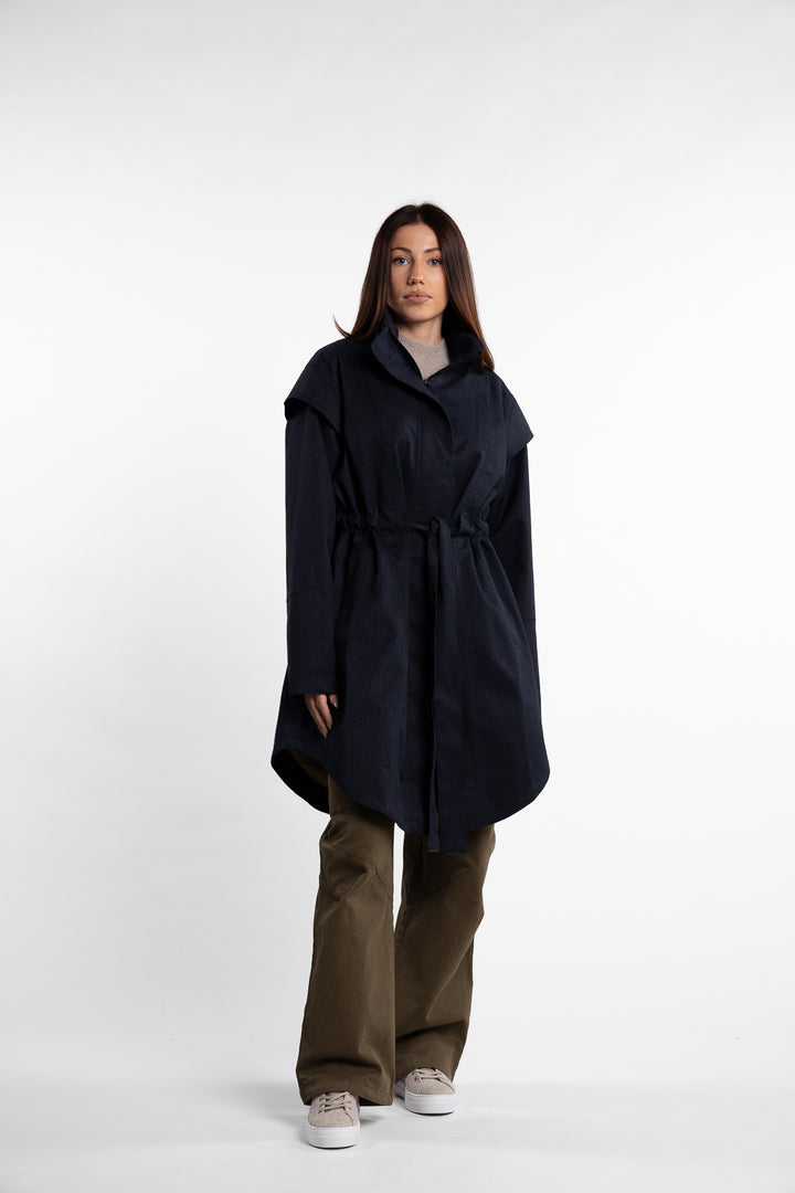 Monsun Coat- Dark Navy