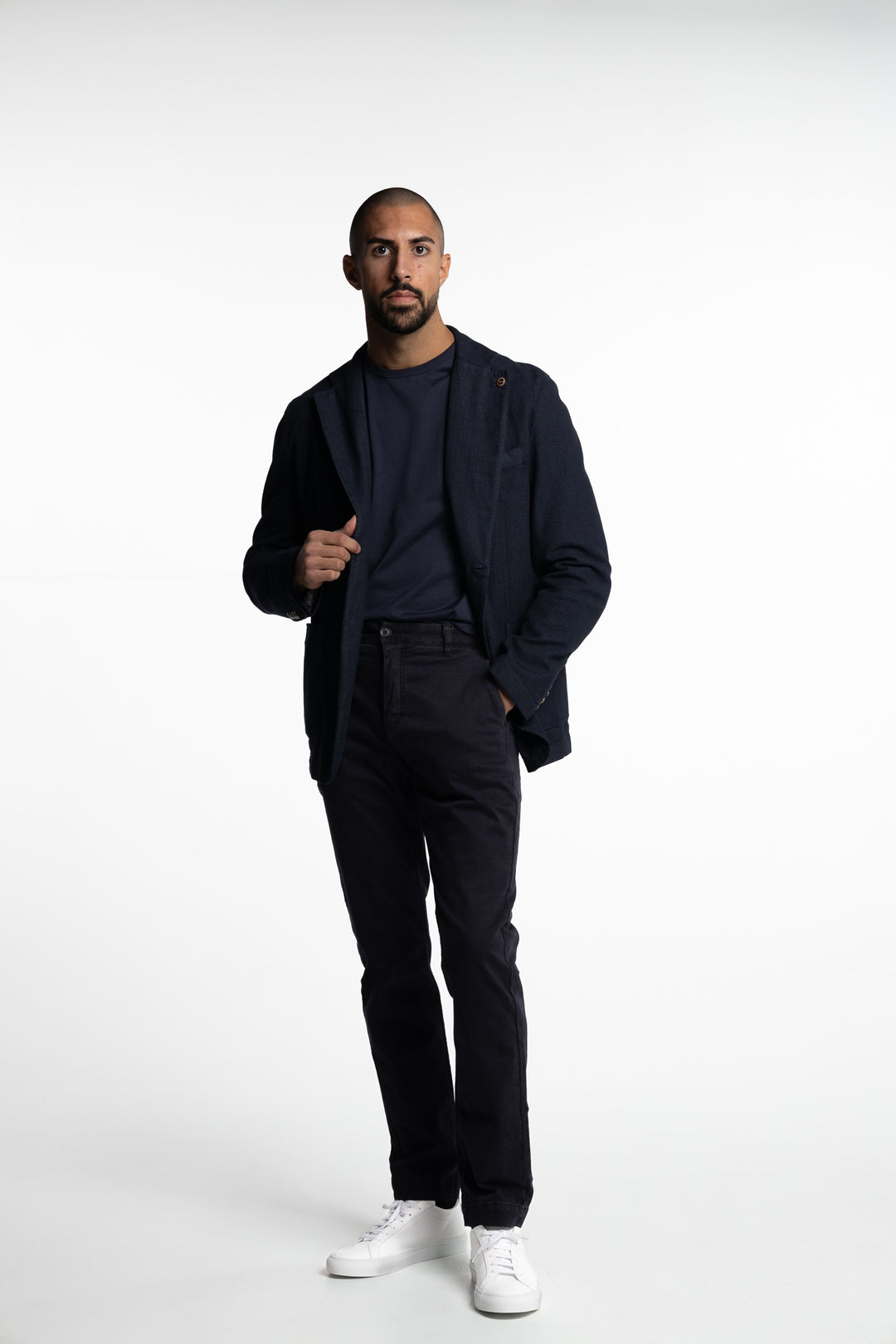 Vittorio Cotton Blazer Navy