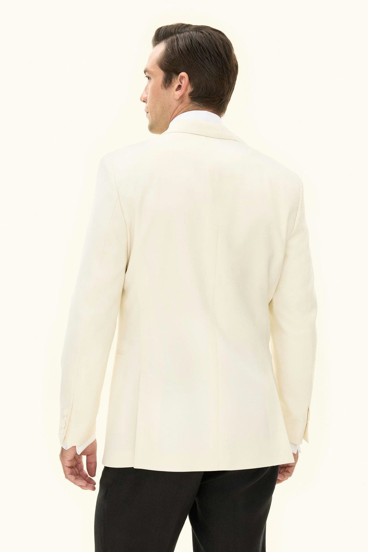 Figaro Tuxedo Blazer Off White