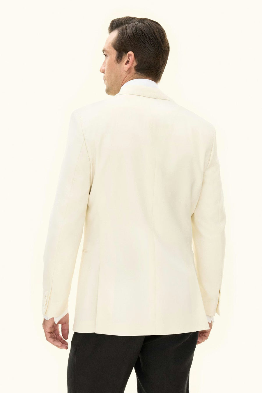 Figaro Tuxedo Blazer Off White