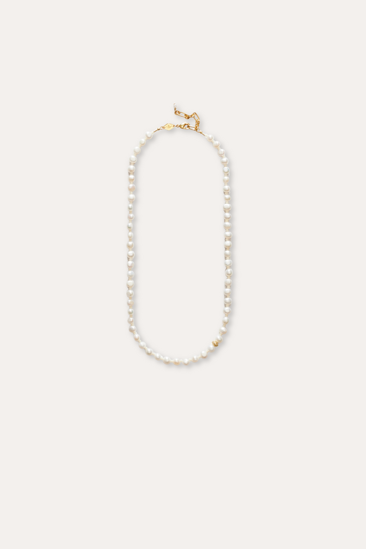 Petit Stellar Pearly Necklace - Gold