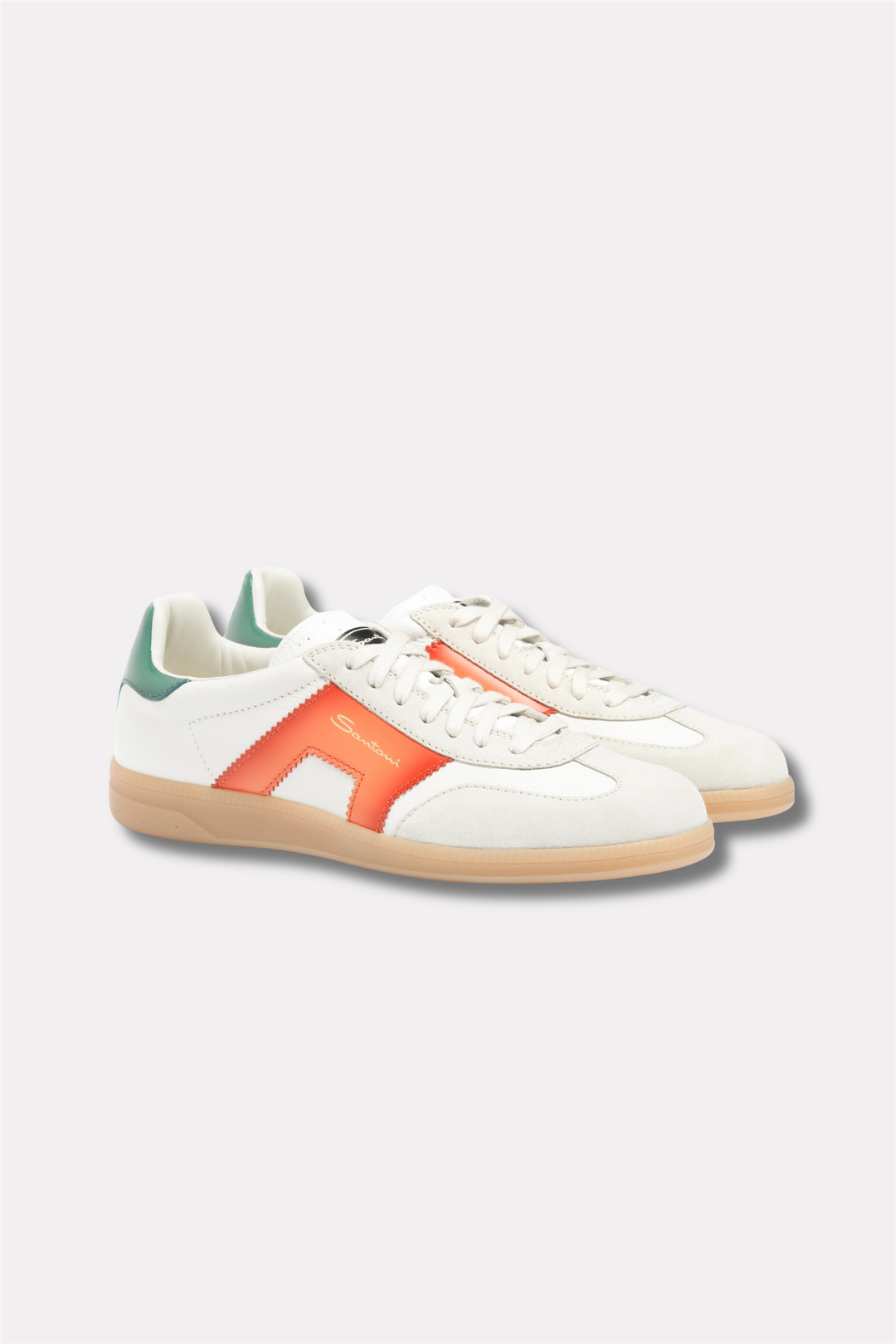 DBS Olympic Leather Sneaker Green/White/Orange
