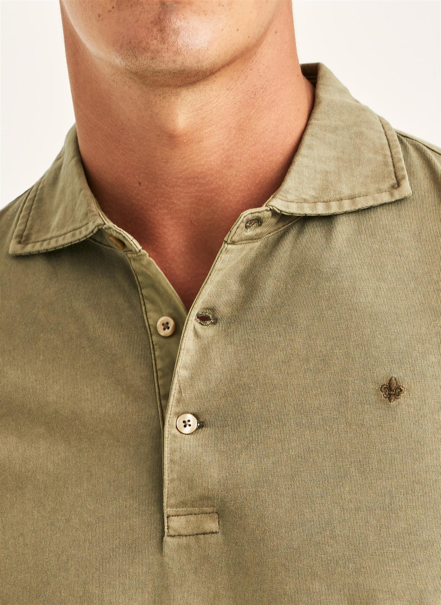 Harland LS Polo Shirt Olive