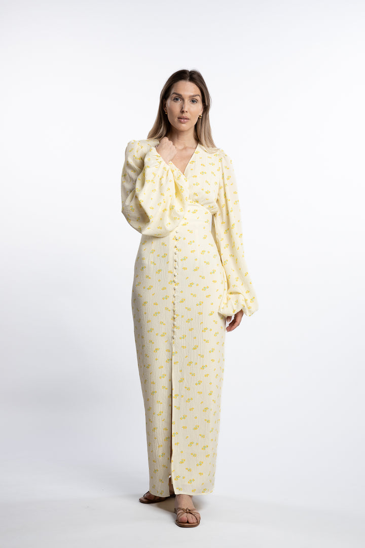 Positano dress- Pastel Yellow