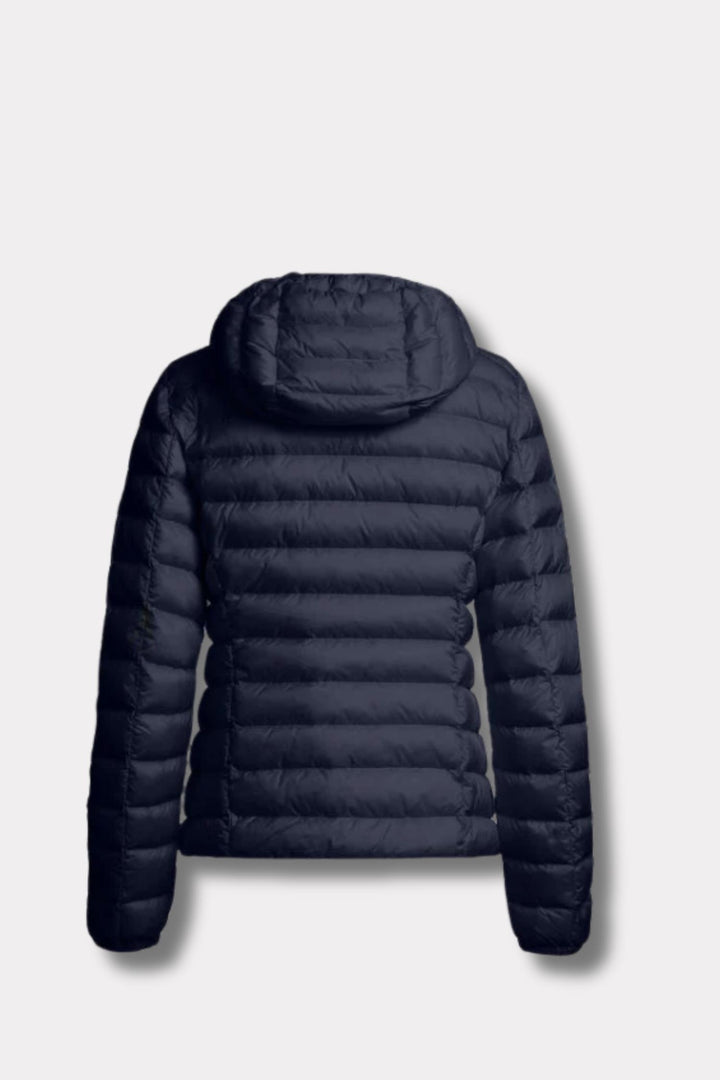 Genie Hooded Down Jacket- Blue Navy