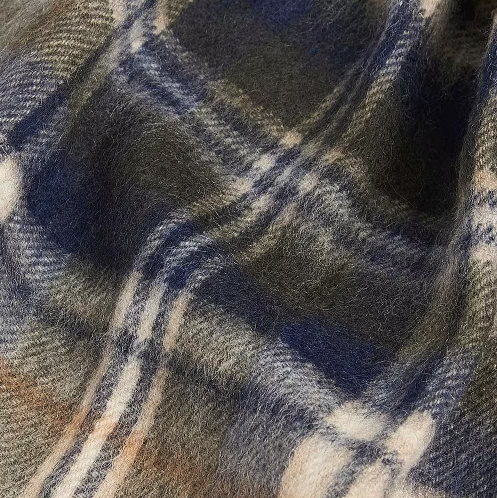 New Check Scarf Bark