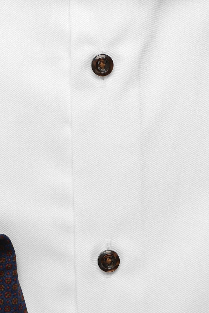 Regular Twill Shirt Contrast White