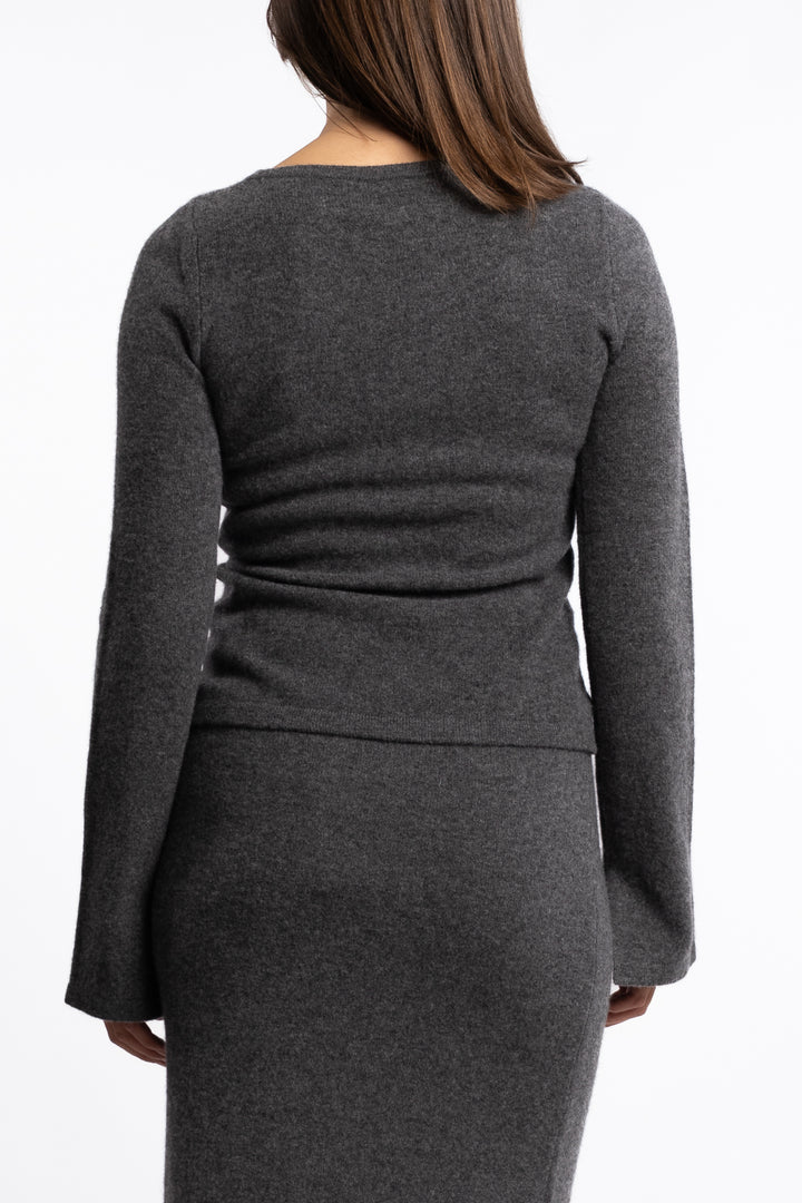 Joyce Knit - Dark Grey Melange