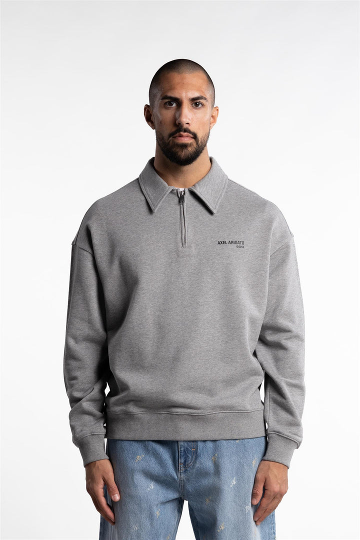 Remi Half-Zip Sweater Grey Melange