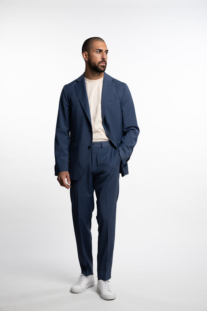 Fogerty Wool/Stretch Blazer Denim Blue