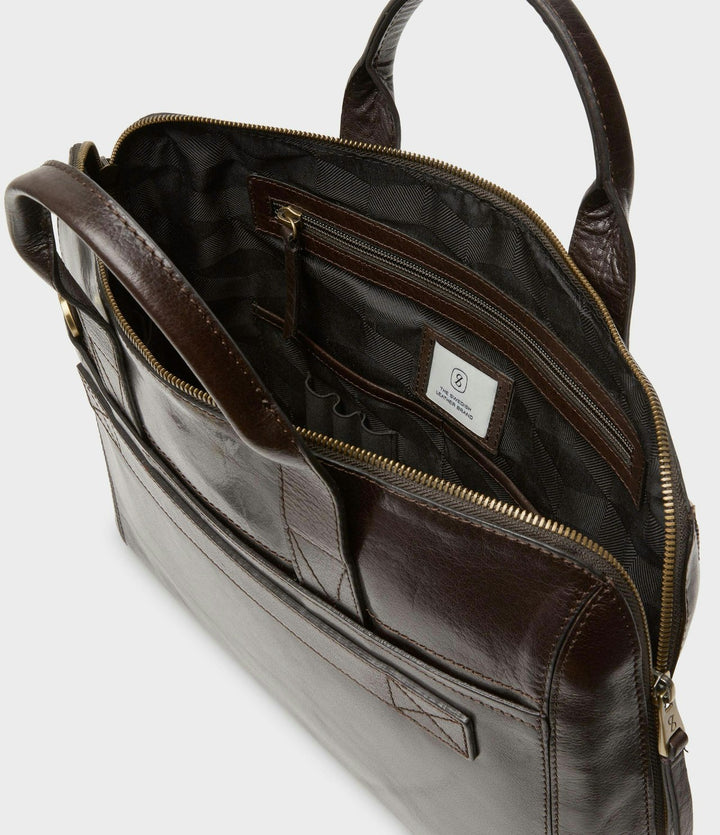 Gustav Data Bag 15" Dark Brown