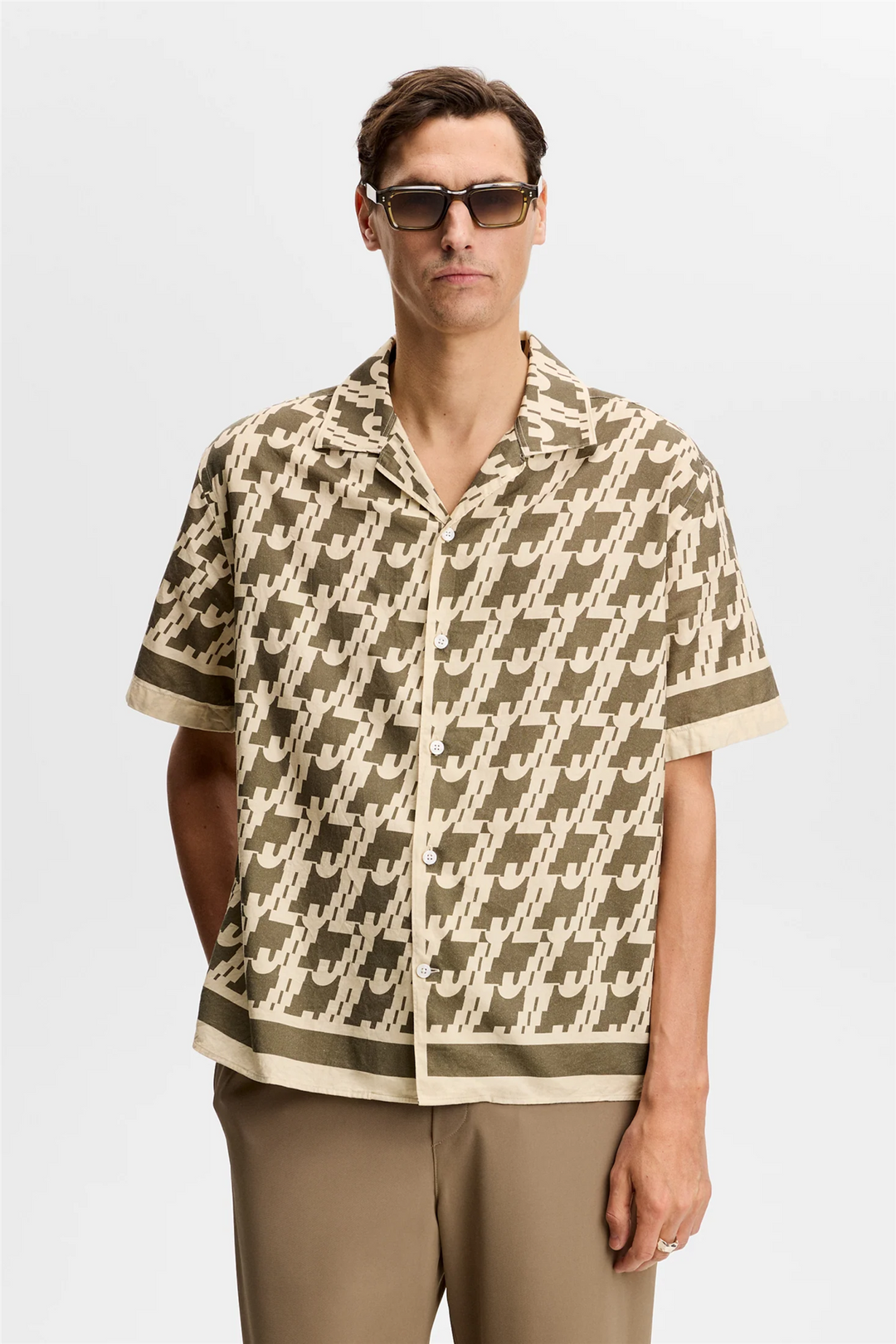 Ellis Border Resort Shirt Glitch Kalamata