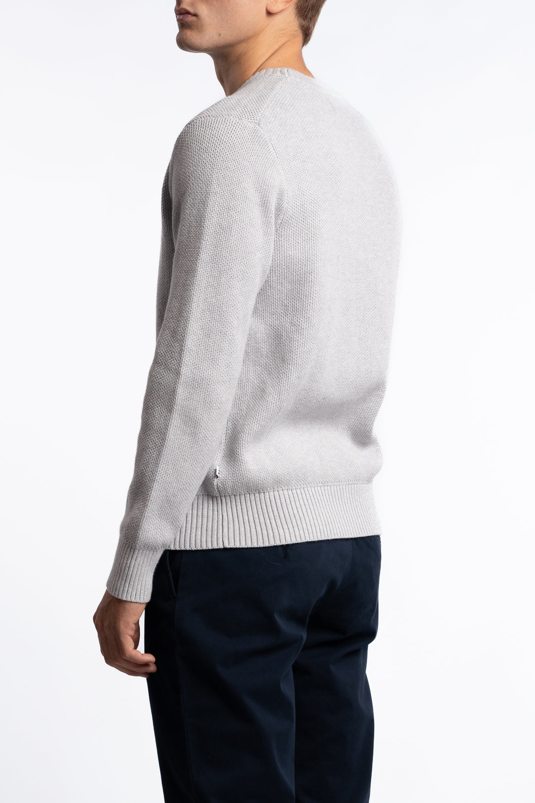 Oliver Structure Sweater Light Grey Melange
