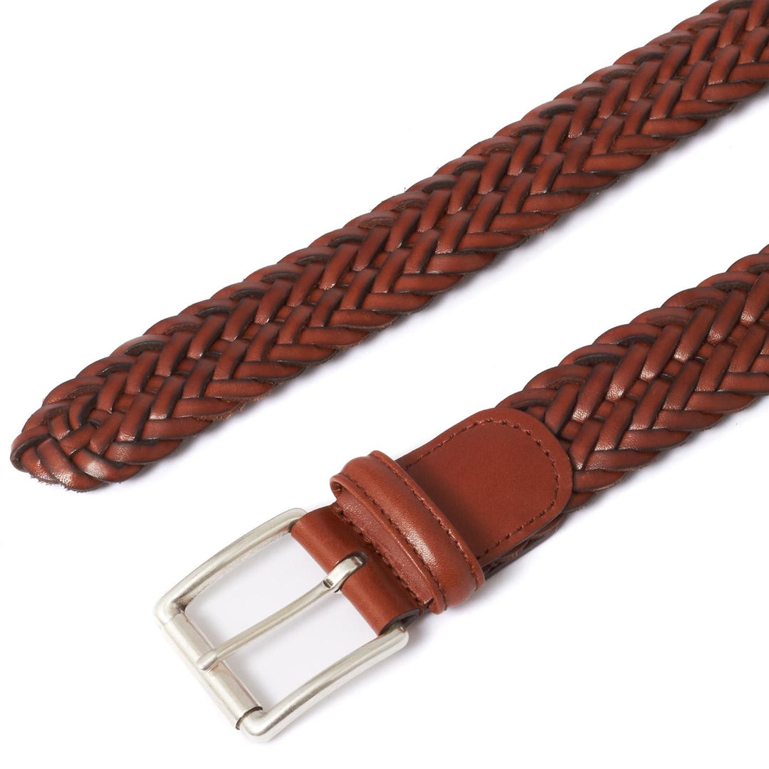 Leather Calf Braided Brown