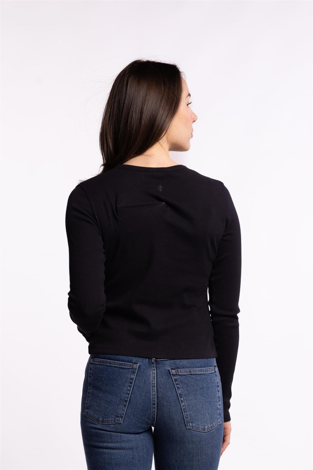 Saalexo LS Cardigan 7542 - Black