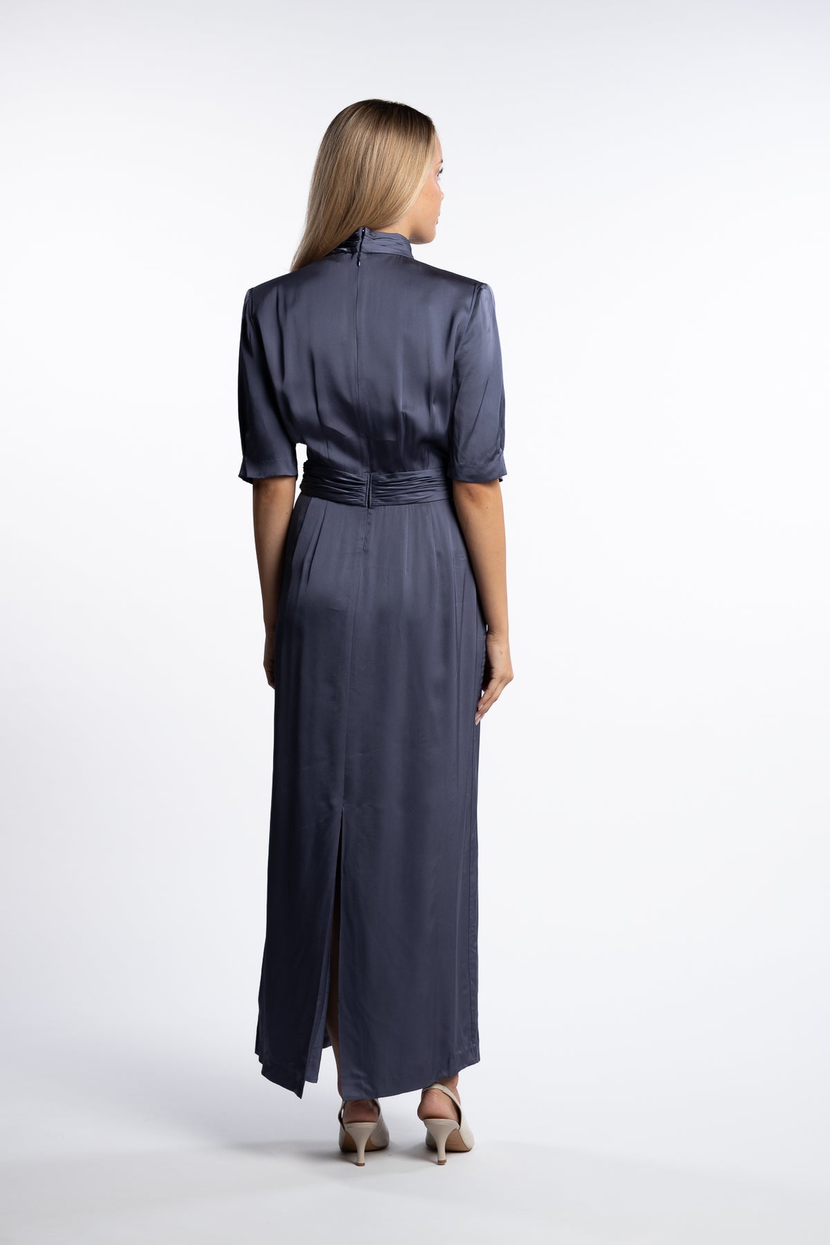 Beronia Dress- Mid Blue