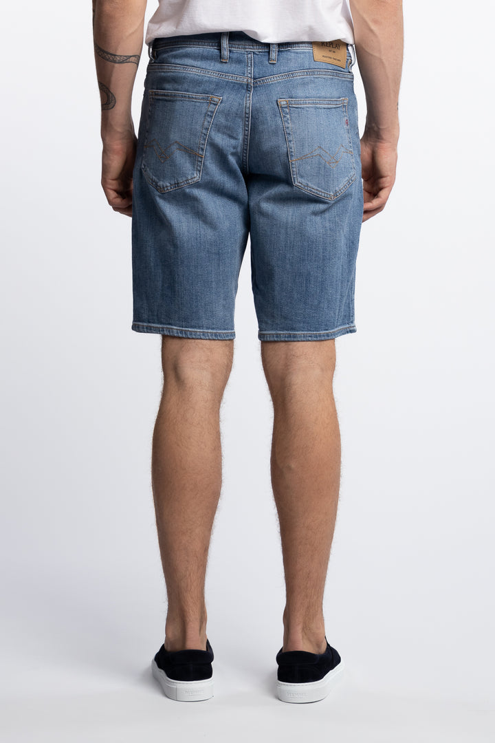 Grover Regular Fit Cotton/Stretch Shorts Light Blue