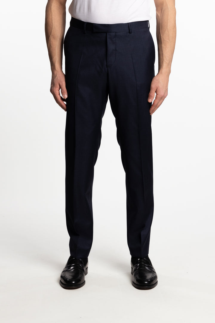 Palermo Slim Fit Trousers Dark Blue Melange