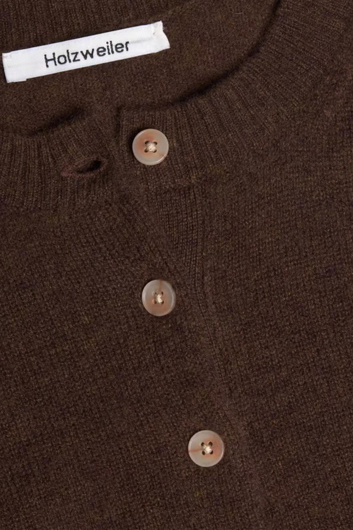 Cashmere Cardigan - Dk. Brown