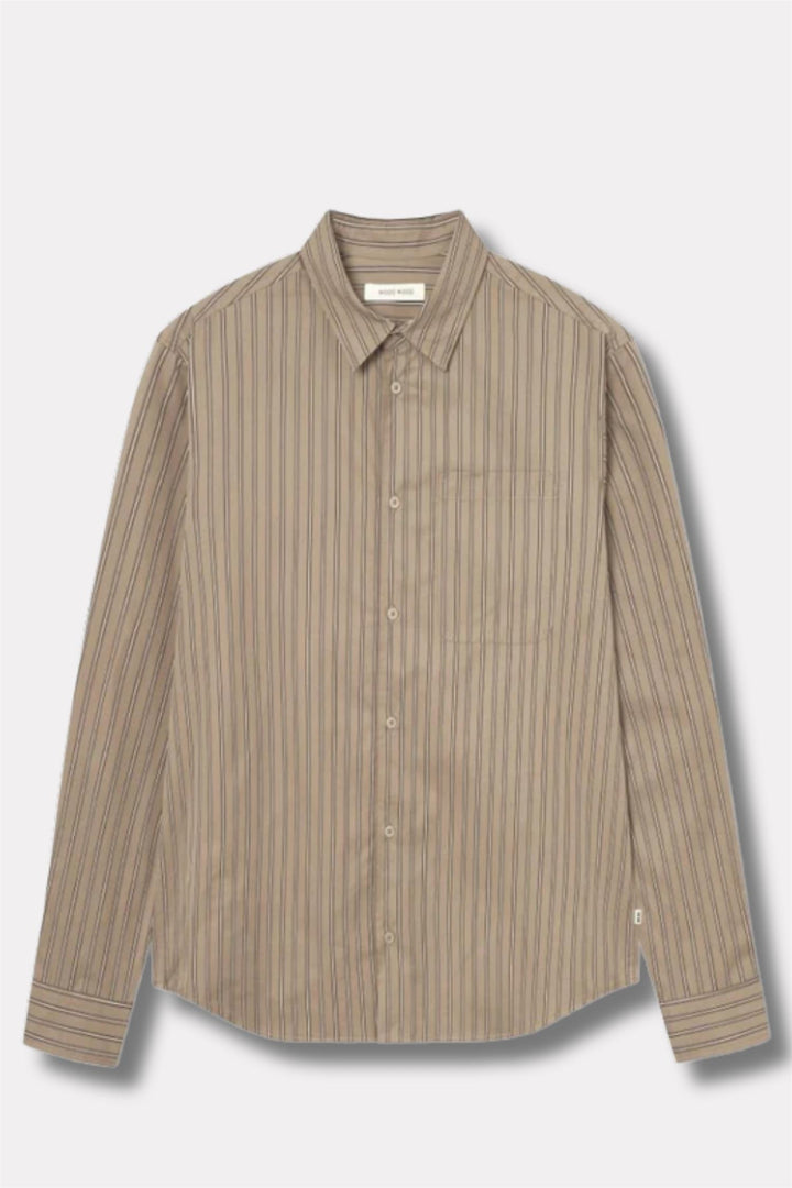 WW Nico Shirt Greige Stripe
