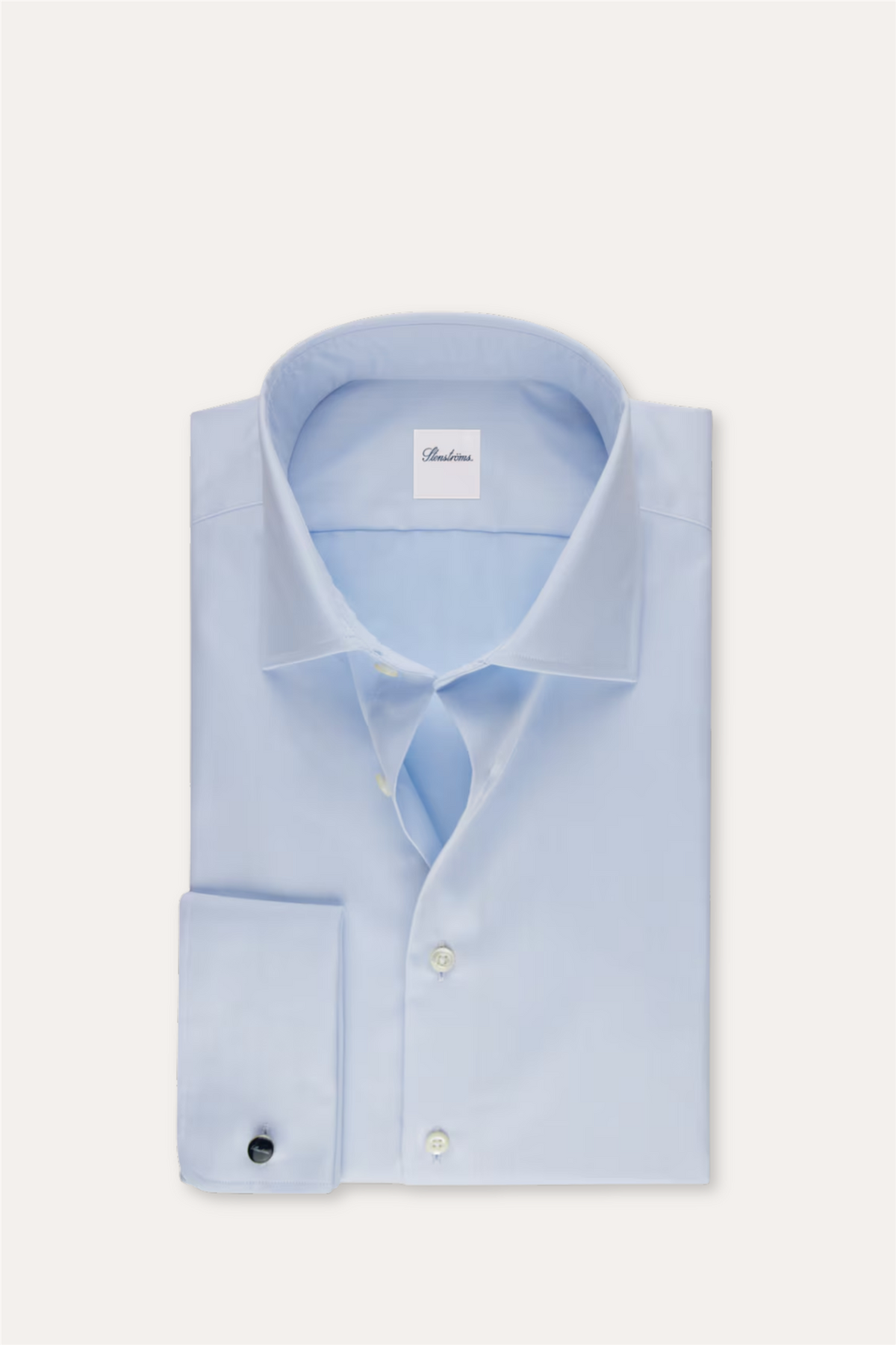 Regular Twill Shirt French Cuffs Light Blue