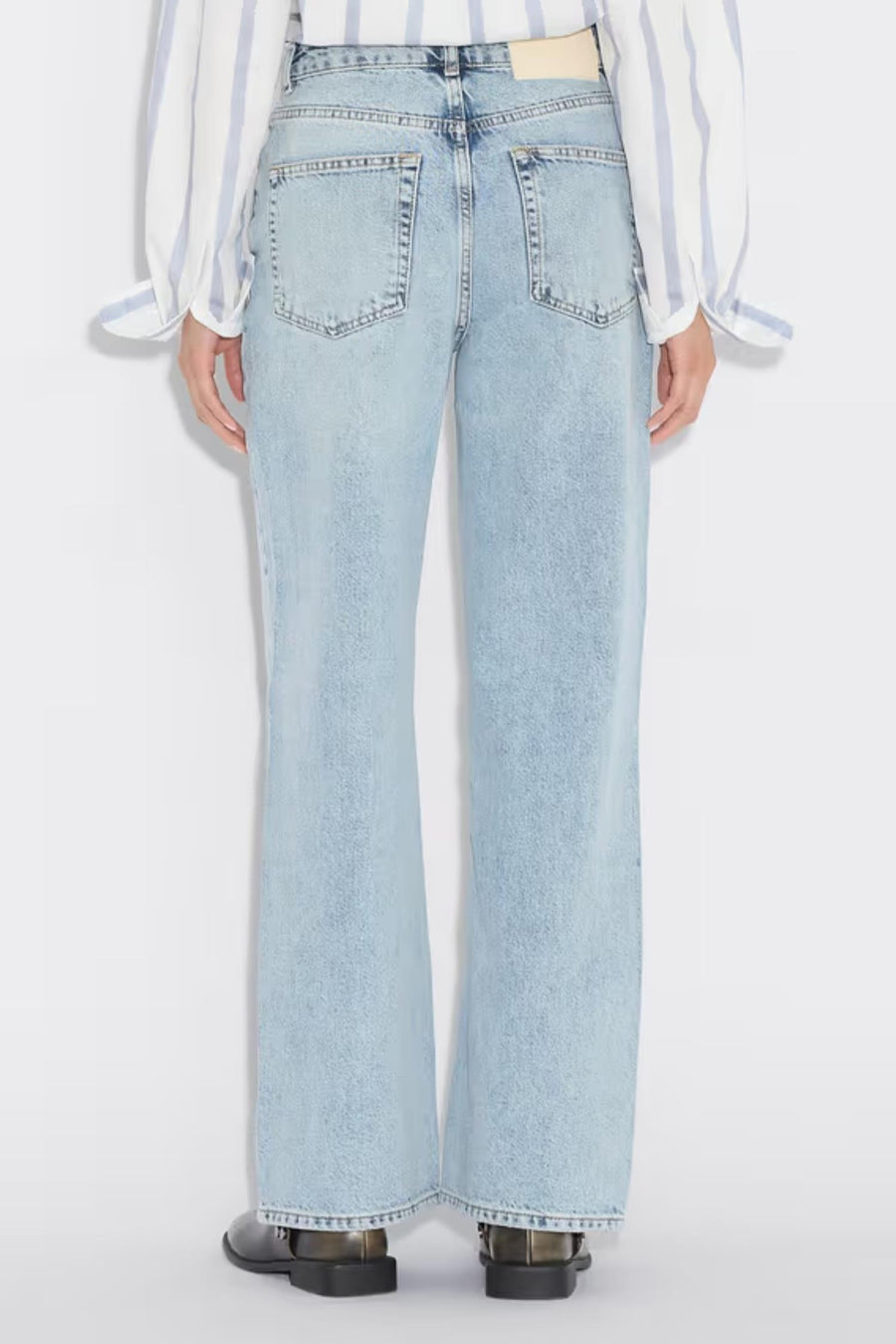 W Wide Jeans - Blue Washed