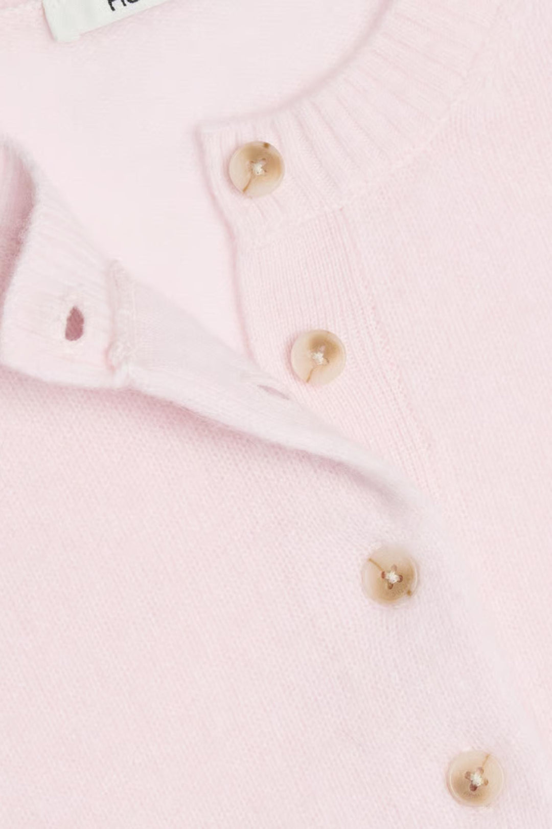 Slim Cashmere Cardigan- Lt. Pink