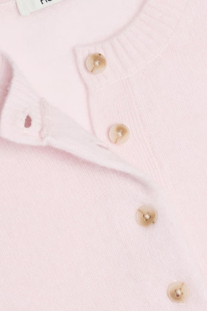 Slim Cashmere Cardigan- Lt. Pink