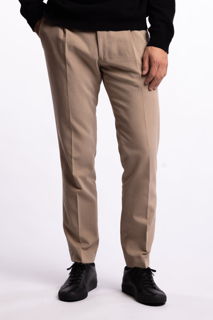 Parma Brushed Cotton Trousers Khaki