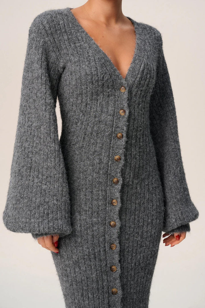 Montana Dress- Grey Melange