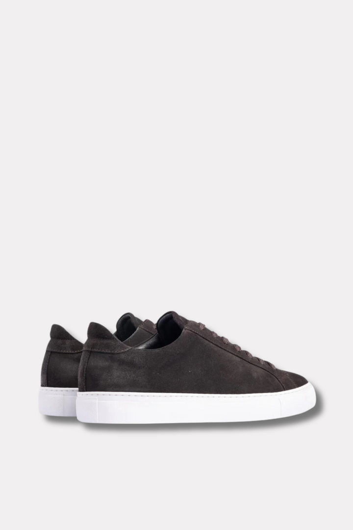 Type Charcoal Waxed Suede