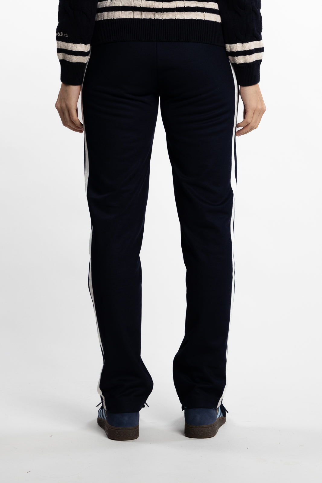 Yankees Serif Track Pants - Navy White