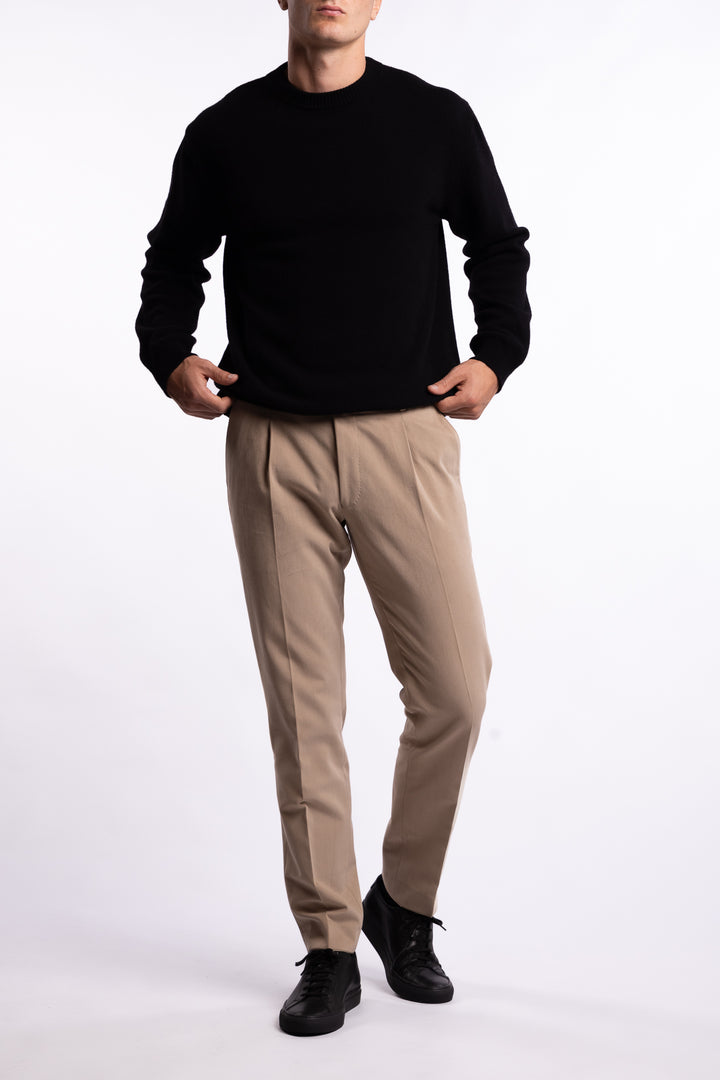 Parma Brushed Cotton Trousers Khaki