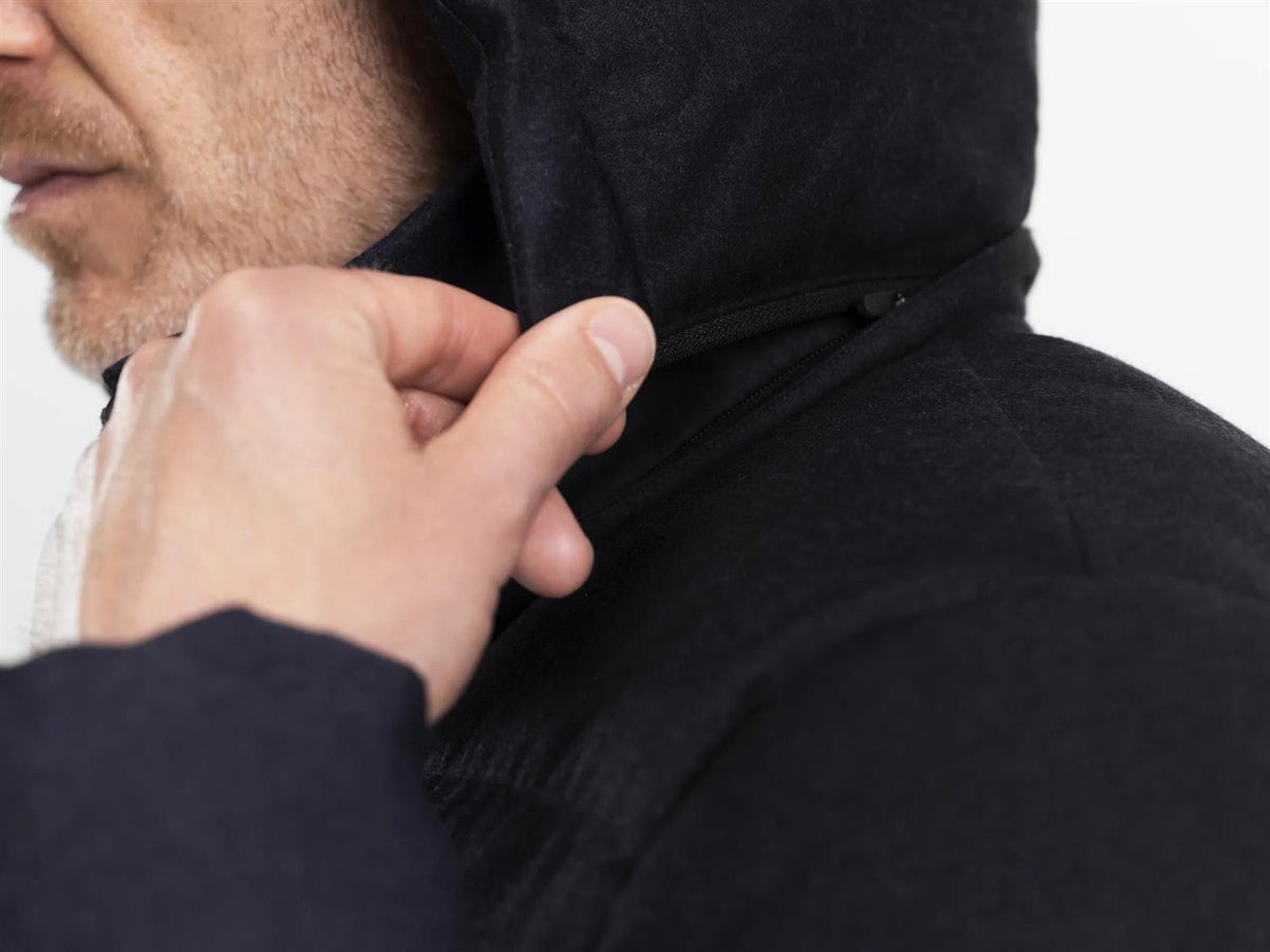 Concord™ Savile Parka Navy Melange Wool