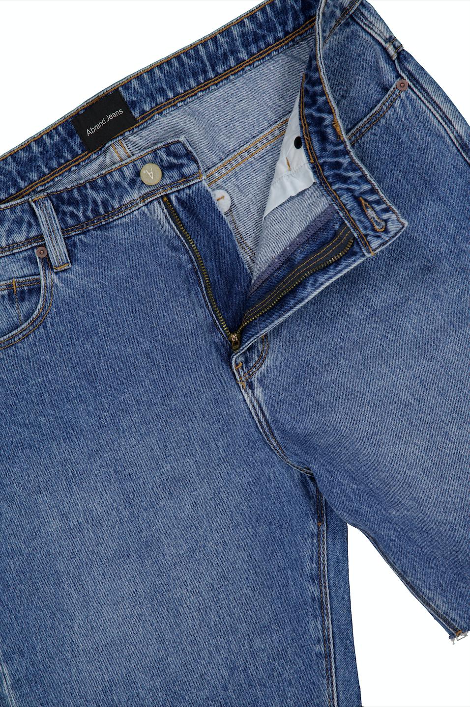 90s Straight Shortdeath Disco Mid Vintage Blue-Abrand Jeans-Bogartstore