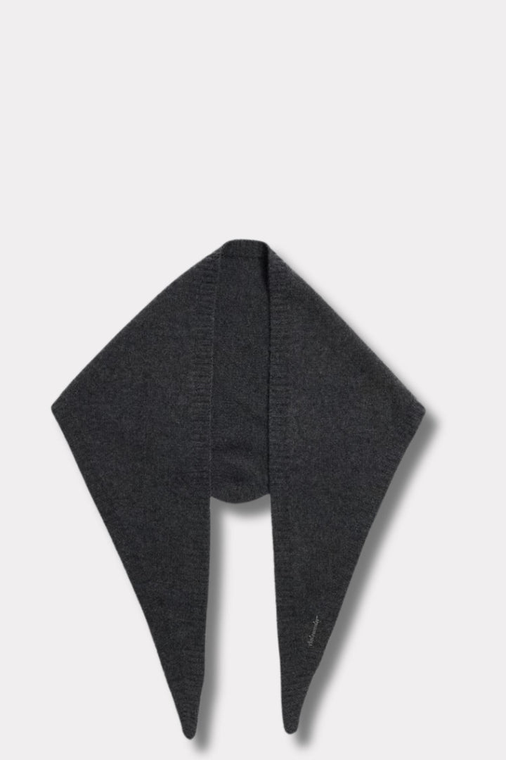 Cashmere Triangle Scarf - Dk. Grey