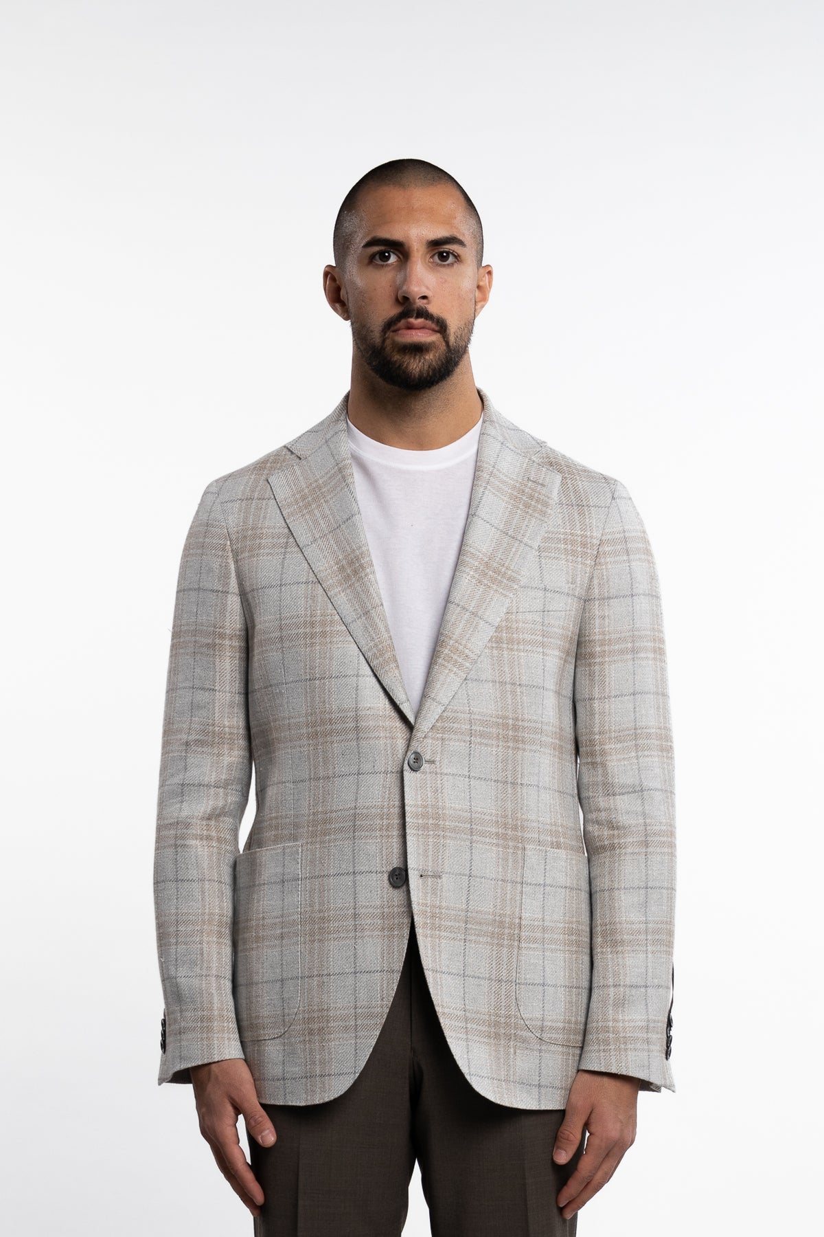 Ferry Regular Fit Soft Patch Blazer Grey Drizzle