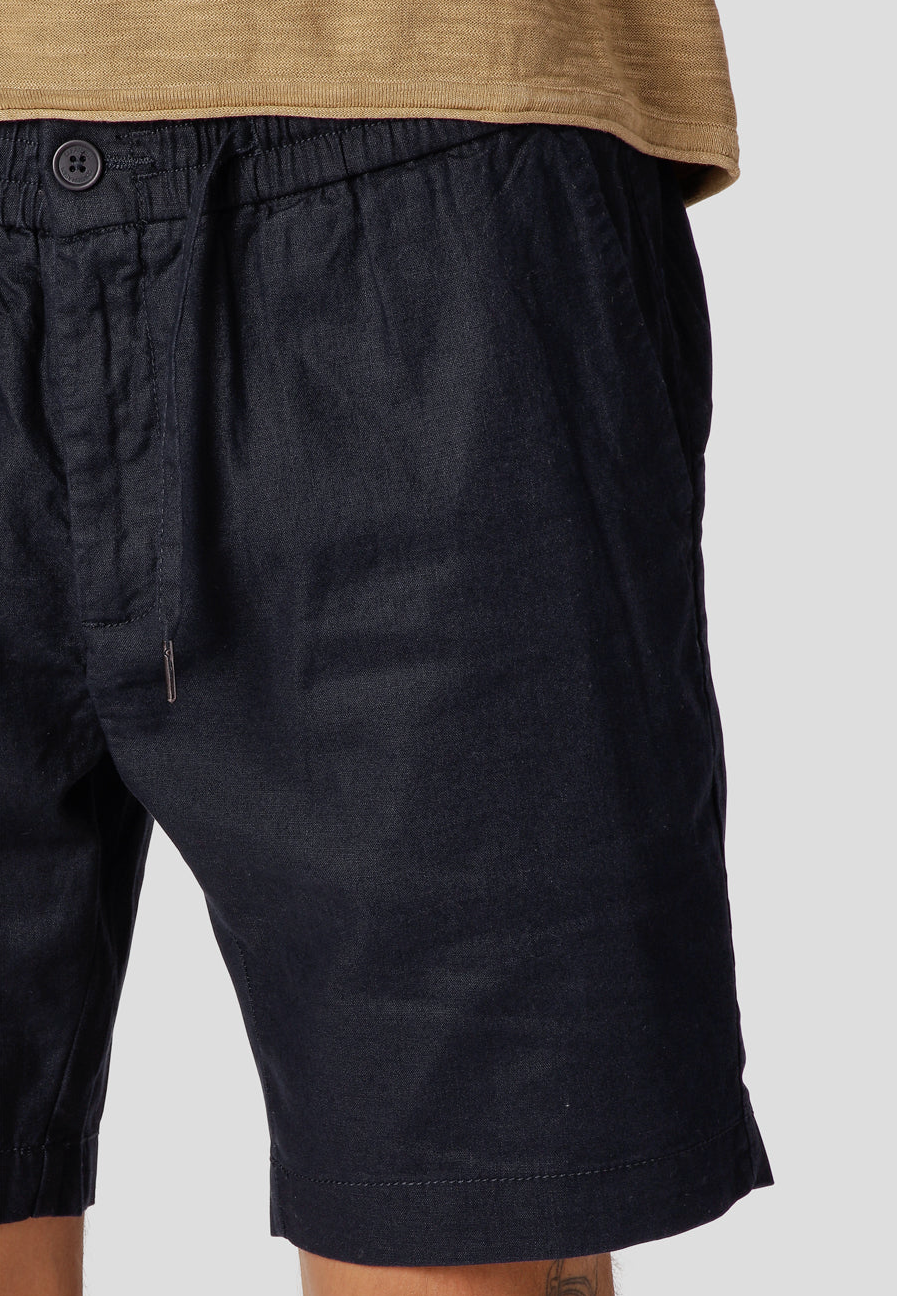 Barcelona Cotton/Linen Shorts Navy