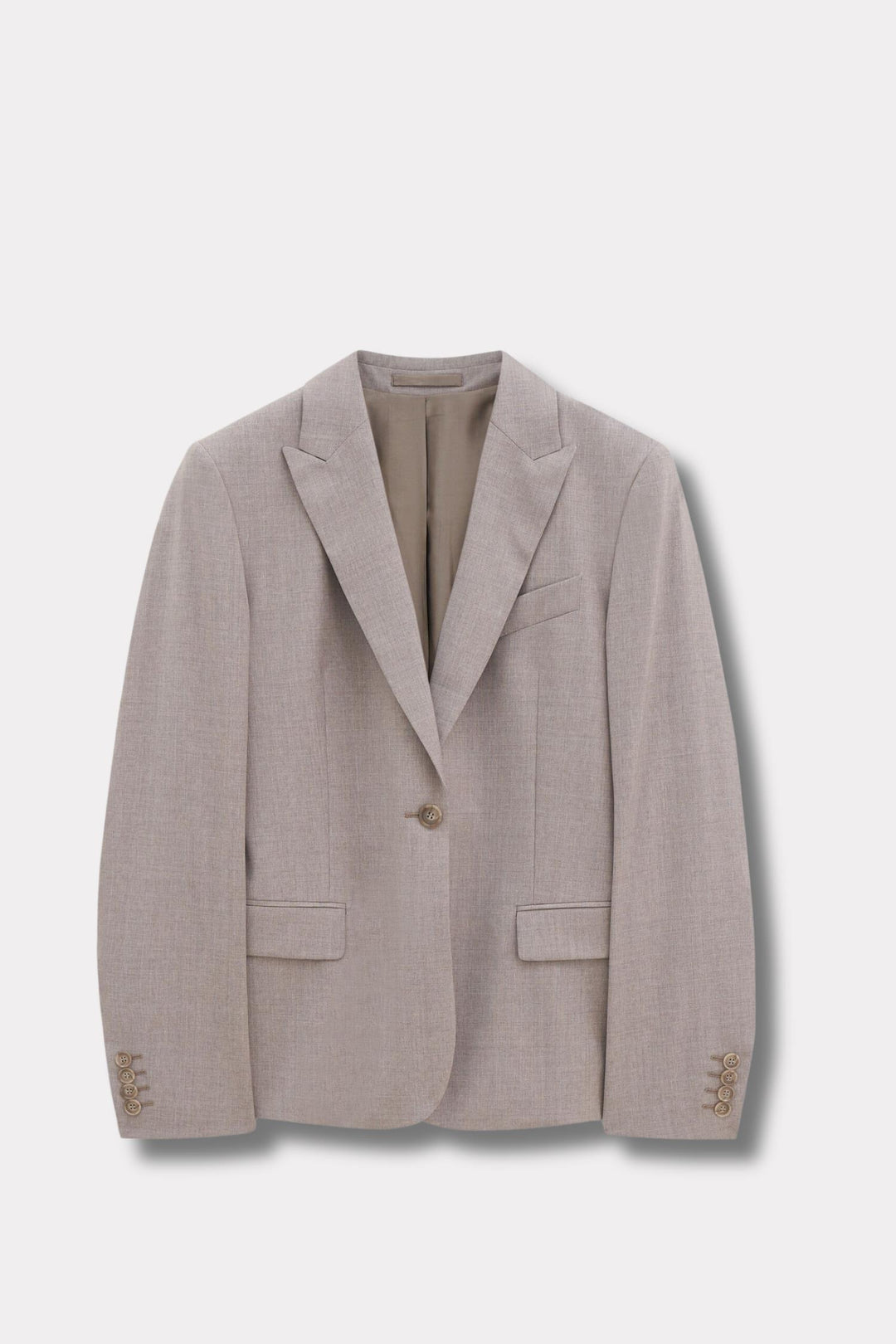 Sasha Cool Wool Blazer- Faded Khaki