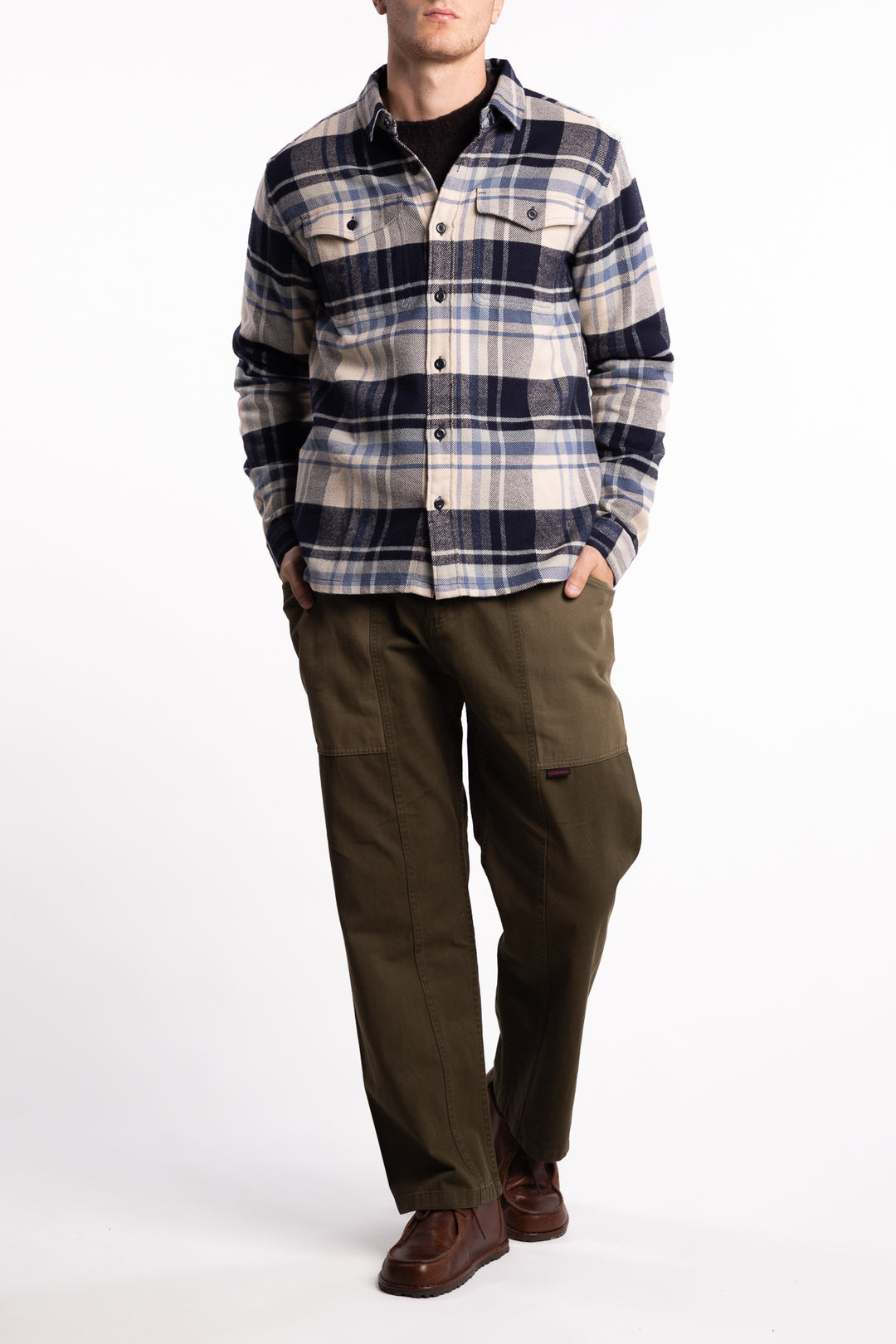 M Fjord Flannel Shirt Hibernate: Sunken Blue