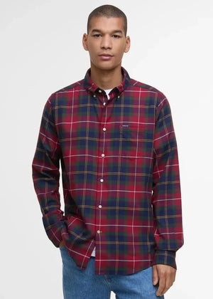 Fortrose Tailored Tartan Shirt Winterberry Tartan