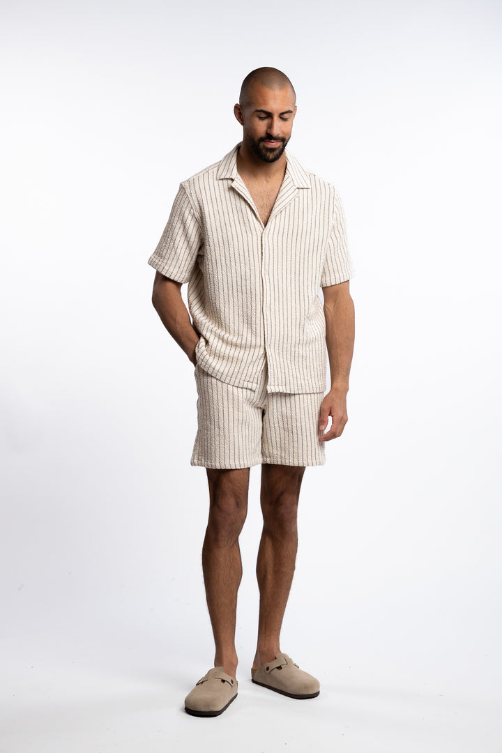 Houston Structured Shorts Ivory
