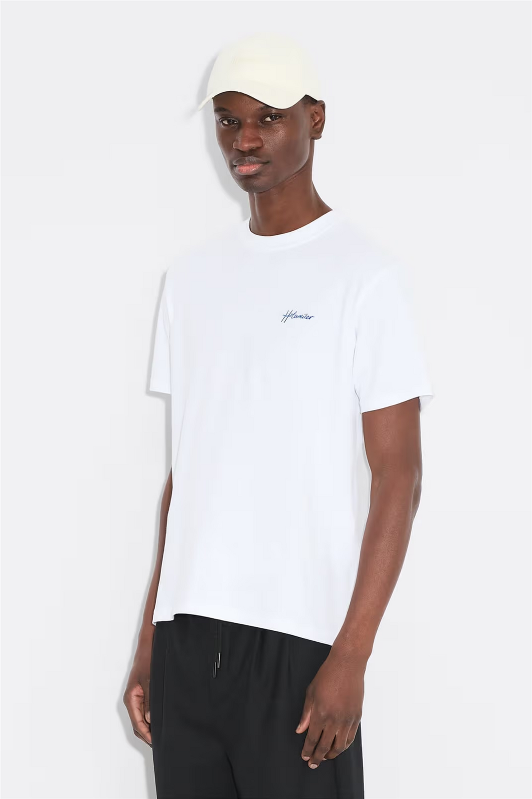 Tucker Embroidery Tee White