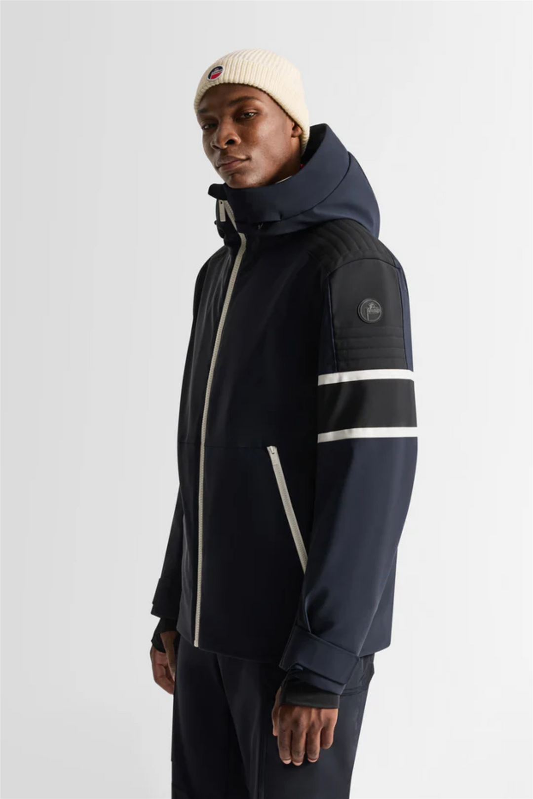 Amwo Jacket Marin/Noir/Neige