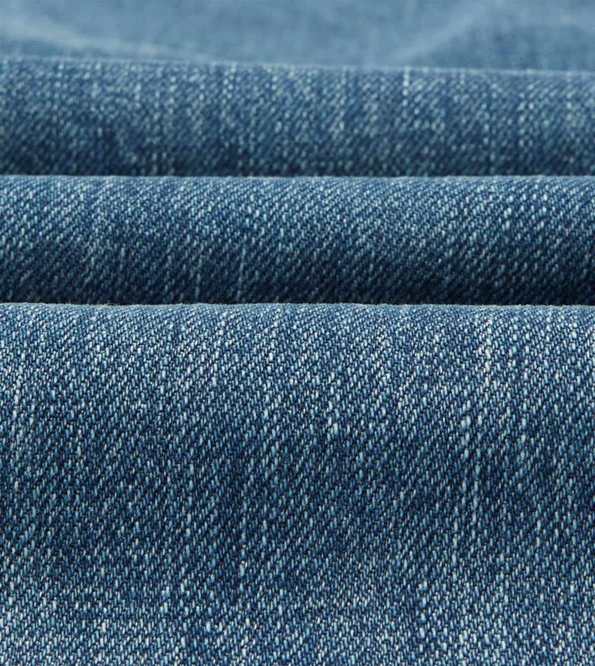 14,2 Oz 5-Pocket Mid-Waist Japanese Selvedge Denim Bleach Wash